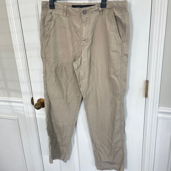 Marc Anthony Other - Marc Anthony Linen Pants Men 34X30 Beige Khakis Chinos Slacks Trousers Beach